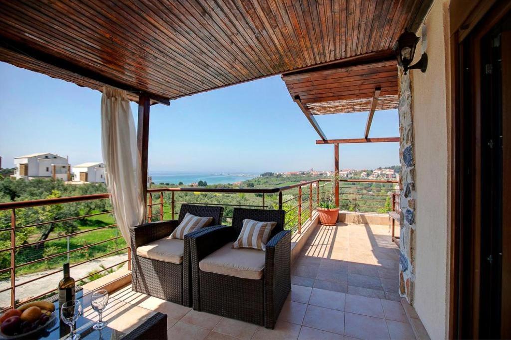 Villa Laskari Sea View Néa Mudaniá Kültér fotó